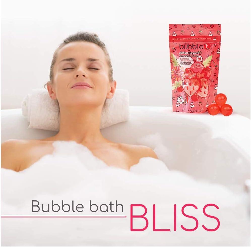 Bath Oils for Relaxing Water Beads Infused with Hibiscus and Acai