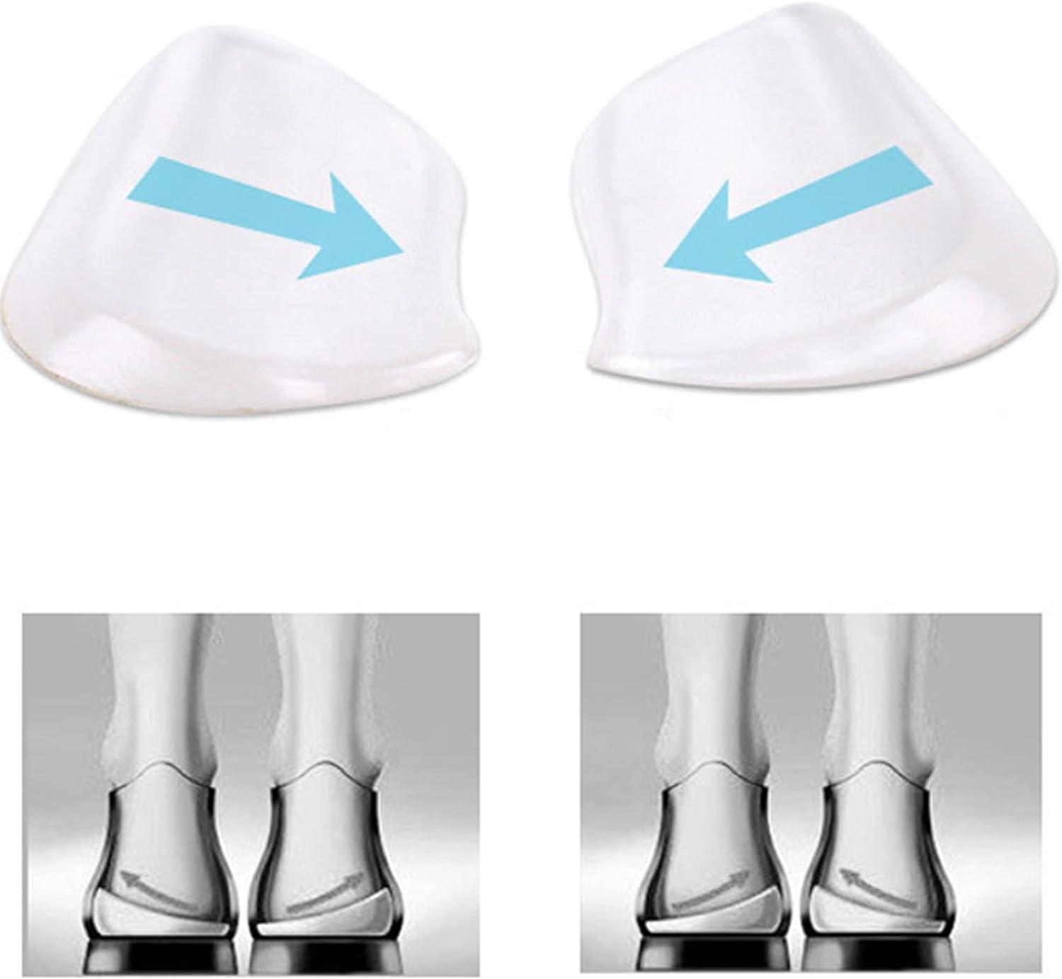 MARS WELLNESS Silicone Heel Wedge Inserts 2 Pairs Universal Adhesive
