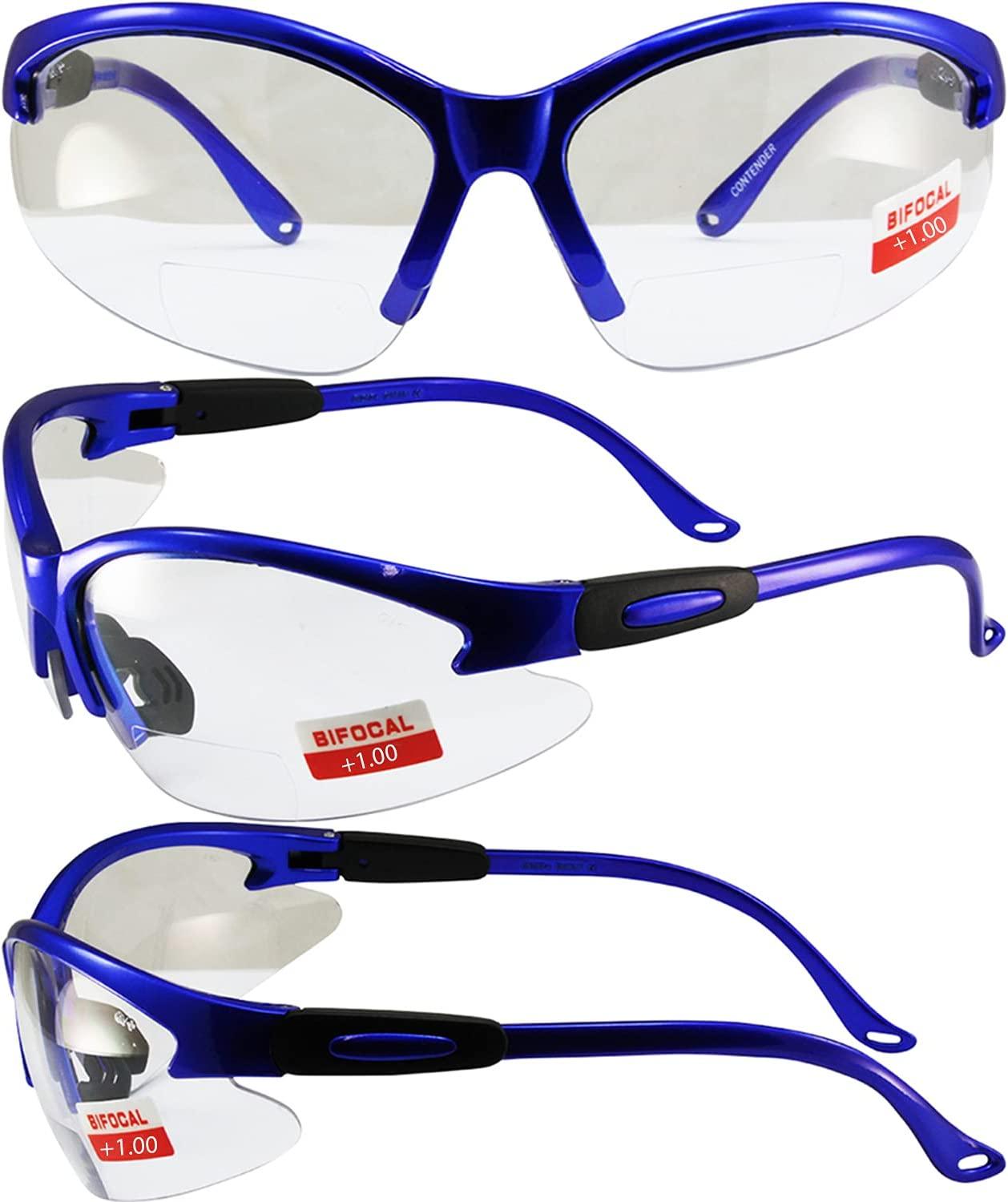 Global Vision Contender Bifocal Safety Glasses for Men or Women