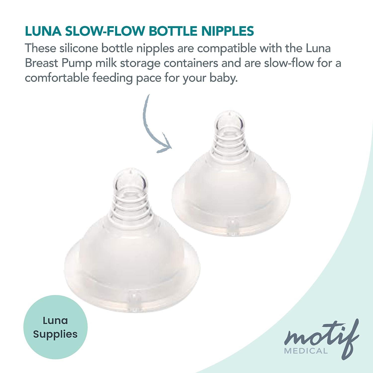 Motif Medical SlowFlow Baby Bottle Nipples for Luna