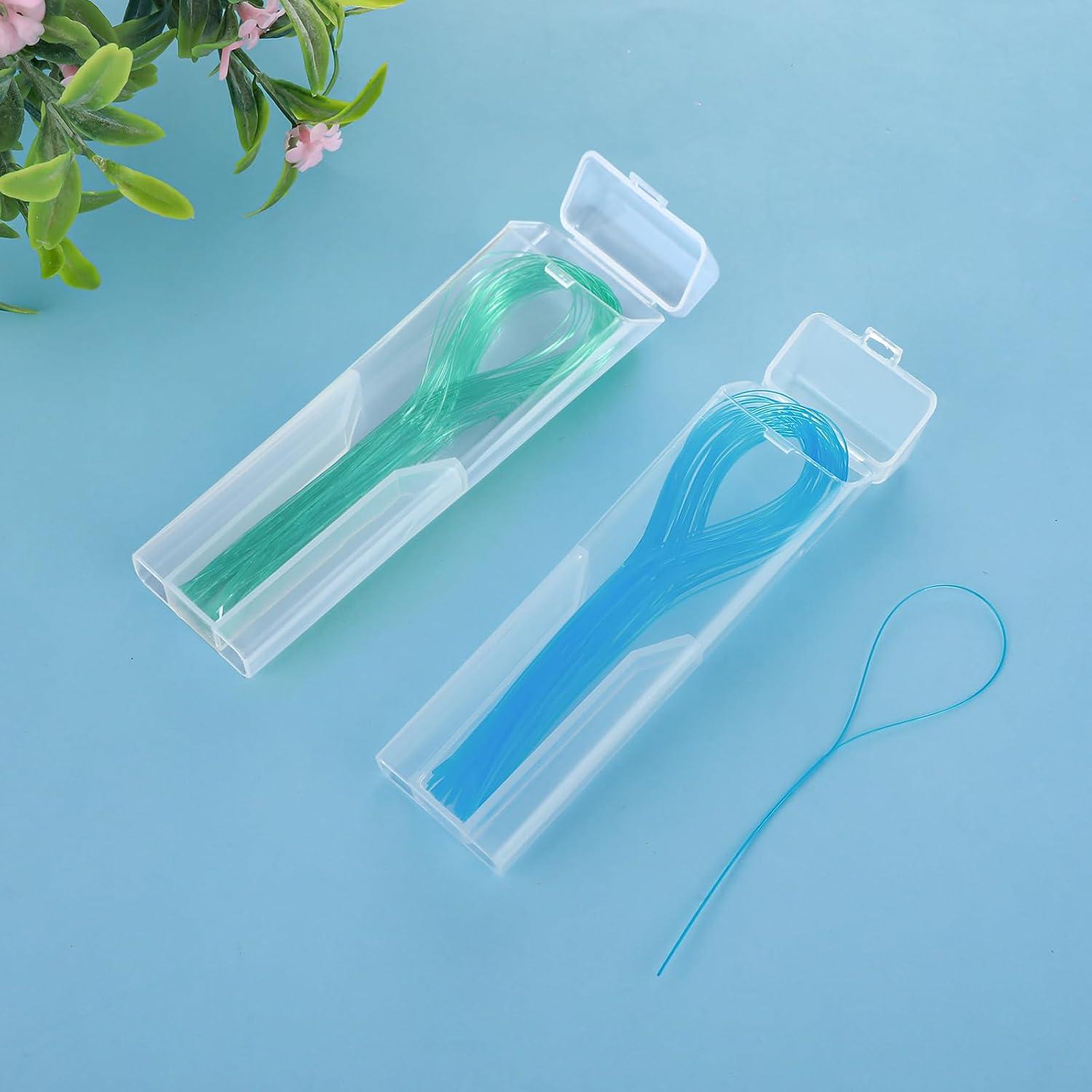 WLLHYF 100 Pcs Floss Threaders Ultifunctional Deep Clean Floss For Braces, Bridges, And