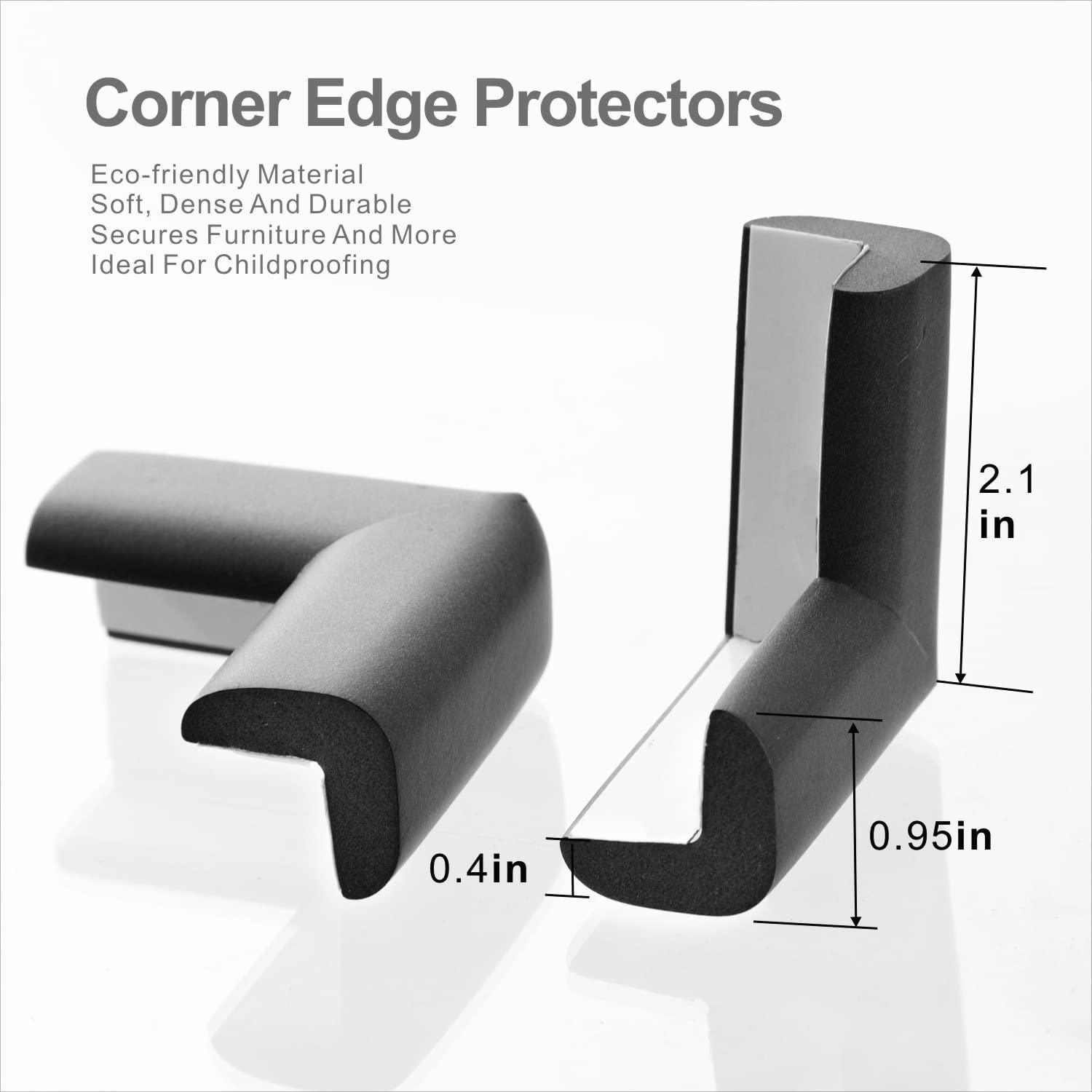 Soft Baby Proofing Corner Guards & Edge Protectors - Pre-Taped Table Corner  Protector, Child Safety Furniture Bumper, Sharp Corner Cushions, 8 Pack