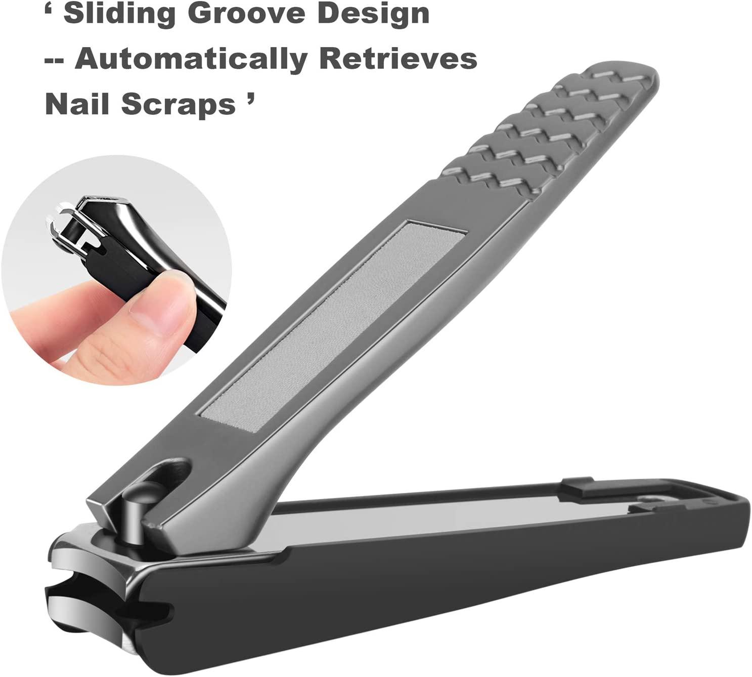 Norchan Large Nail Clippers Set, 5 Pcs Sharp Toenail and Fingernail