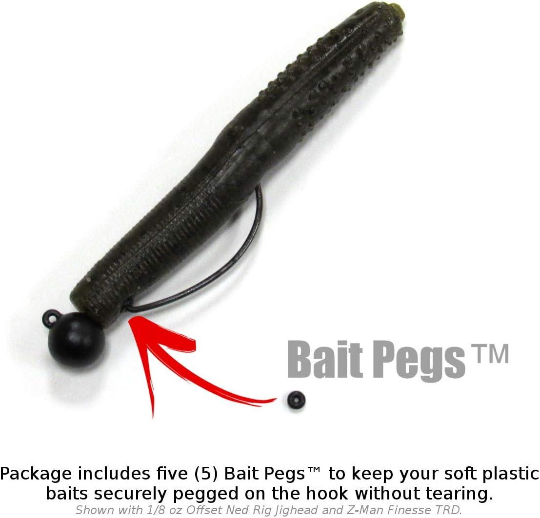 Harmony Fishing - Tungsten Worm Weights & Weight Pegs Select Size/Qty for  bass fishing 1/16 oz 8 Pack