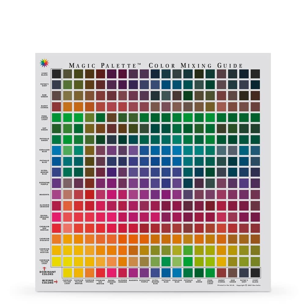Magic Palette Color Mixing Guide 11.5 Inch