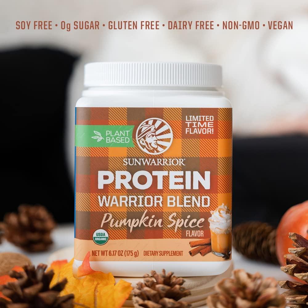 Sunwarrior Pumpkin Spice Vegan Protein Powder with BCAA Raw Keto