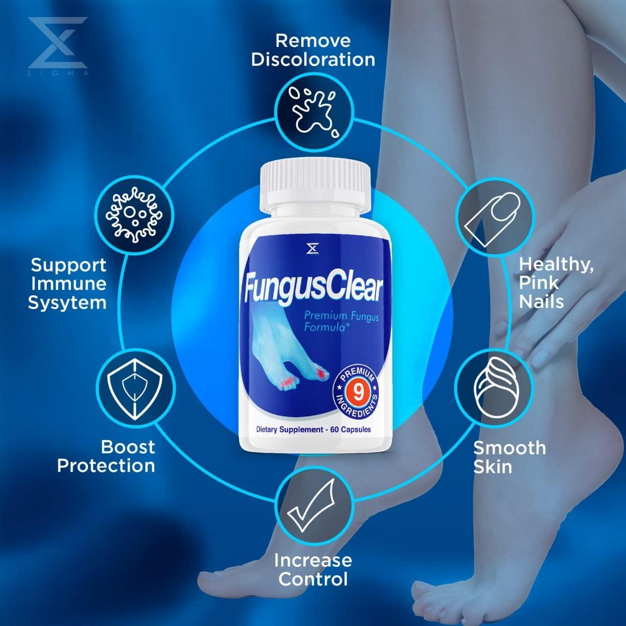 Fungus Clear Probiotic Pills for Nails 60 Capsules FungusClear