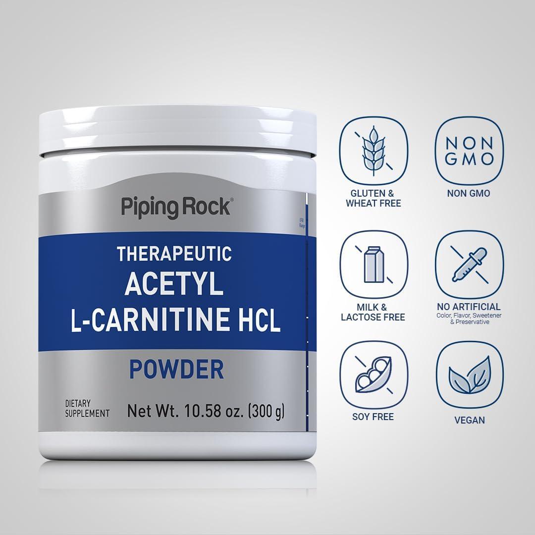 l carnitine 100mg Buy Piping Rock Acetyl L-Carnitine 100mg Powder - Non-GMO Gluten Free  Supplement for Enhanced Energy & Focus - International Shipping Available |  Buy Now with Express International Delivery