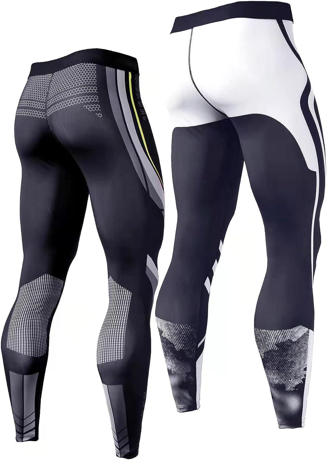 CANGHPGIN Men's Compression Pants Sports Tights for Men Gym