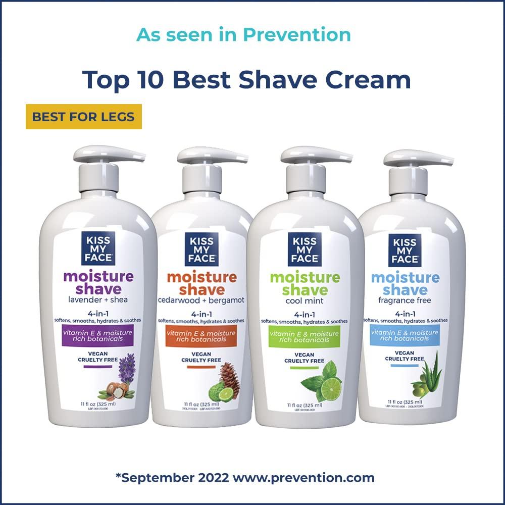 Kiss My Face Moisture Shave Cream Fragrance-Free 11oz Pump