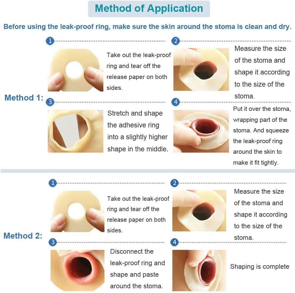 Ostomy Barrier Rings 2mm10pcs No Leaking Barrier Extenders for