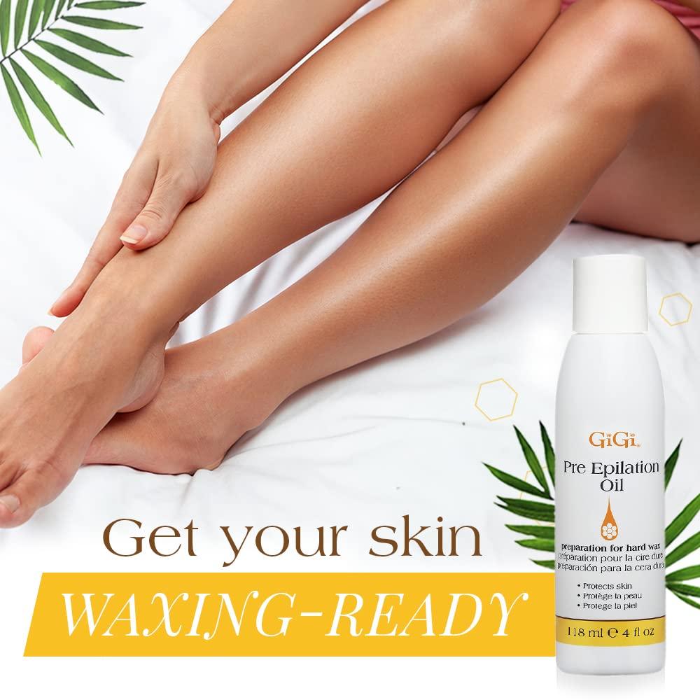 GiGi Pre Epilation Oil with Soybean and Grape Seed Oils 4 fl oz 4 Fl Oz