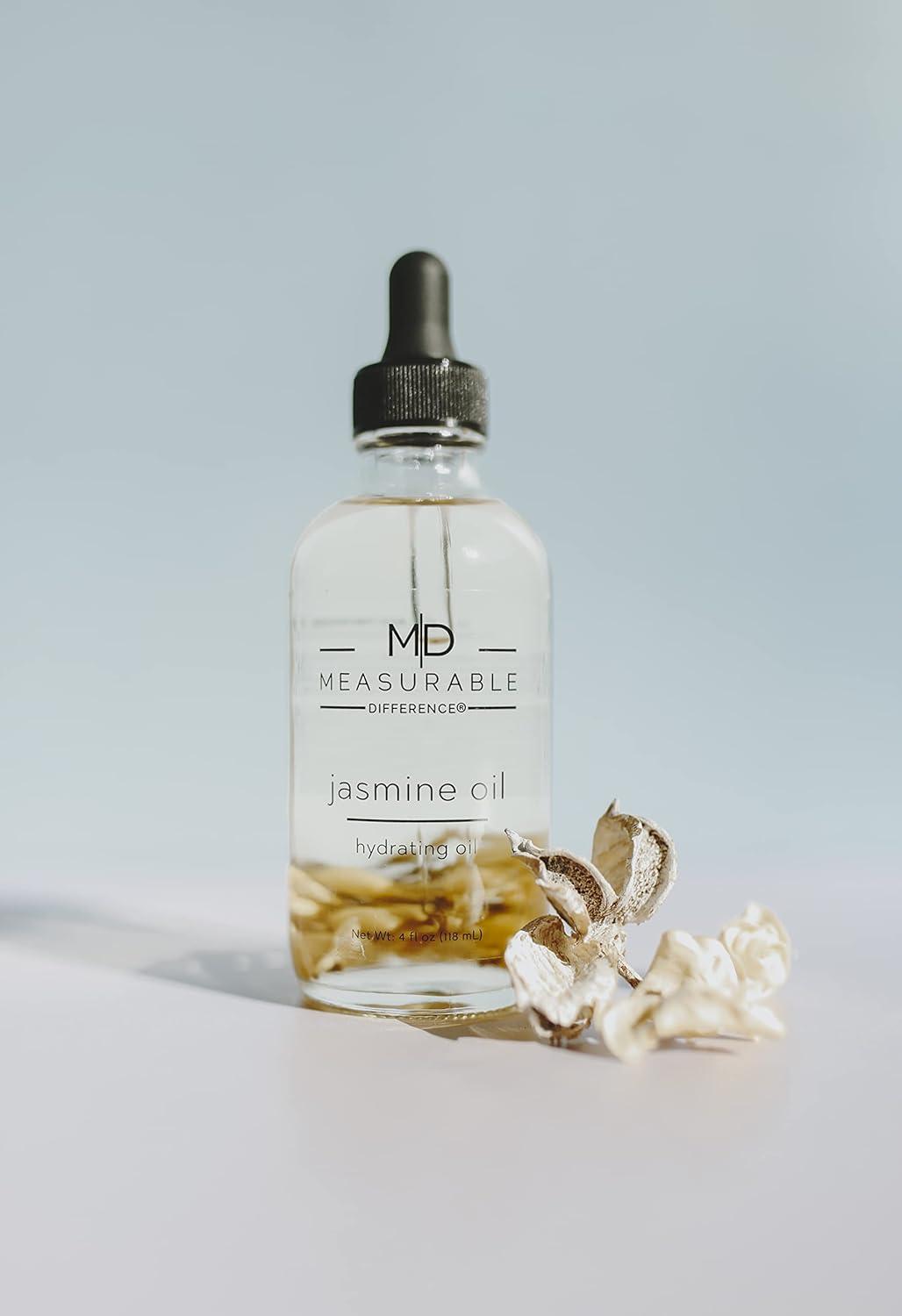 Measurable Difference Jasmine Hydrating Oil for Face & Body, 4 oz - Daily  Use to Soothe, Hydrate & Nourish Skin