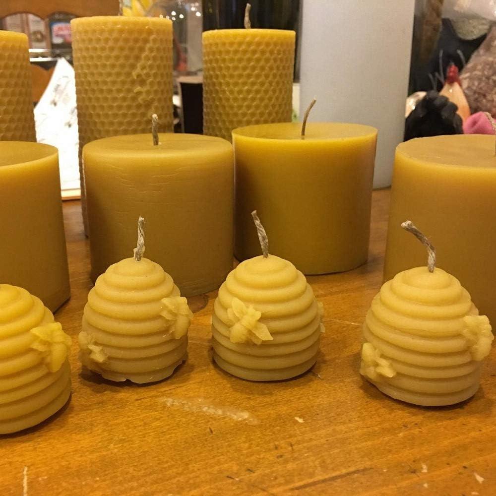  2pcs Bee Honeycomb Candle Silicone Beehive Molds for DIY  Homemade Beeswax Candle Soap Hand Lotion Bars Fondant Candy Making  Chocolate Mold Desserts Gum Clay Cupcake Topper Cake Decor Moulds