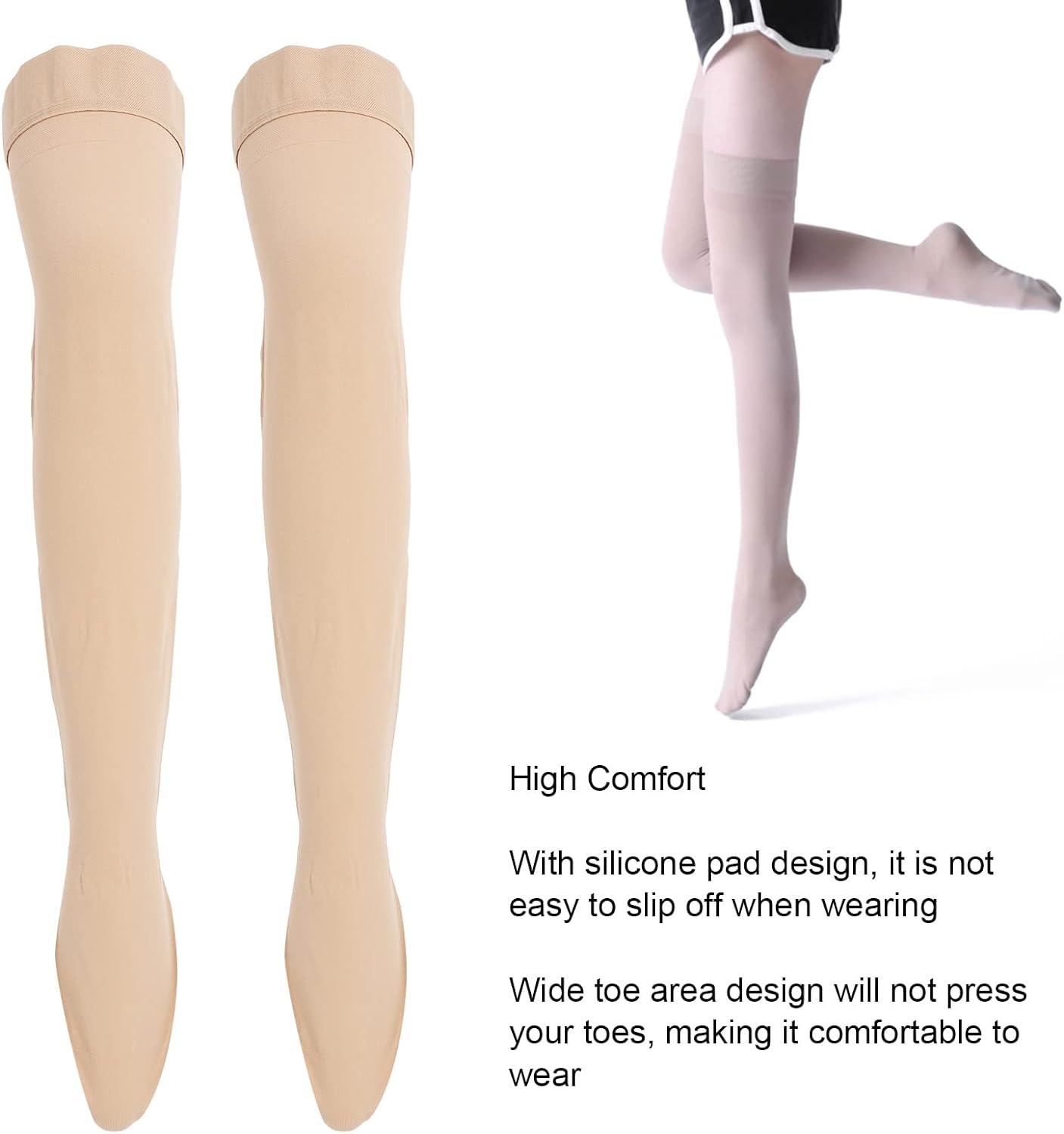 Plus size compression thigh high stockings clearance
