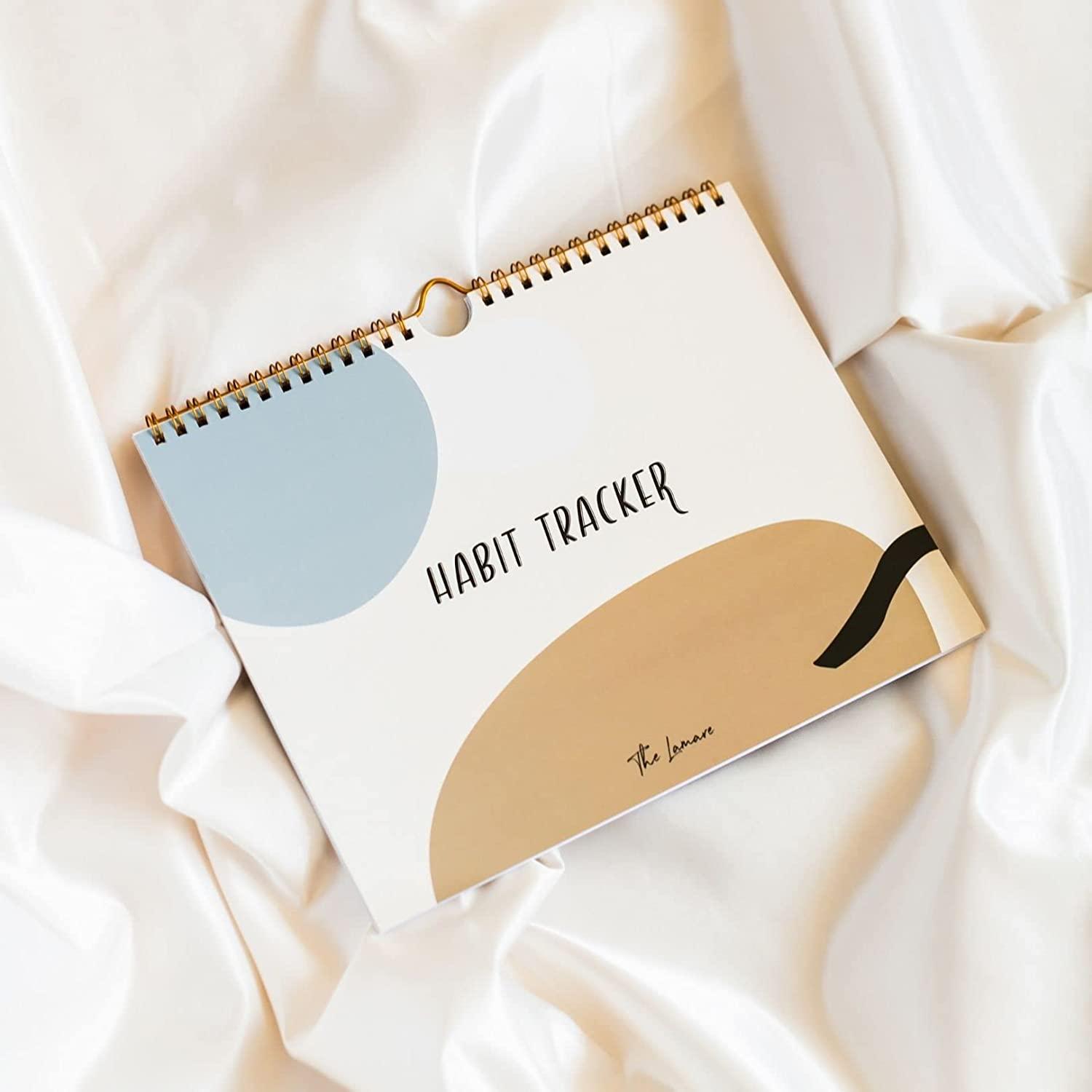 Lamare Habit Tracker Calendar Inspirational Habit Journal with Spiral