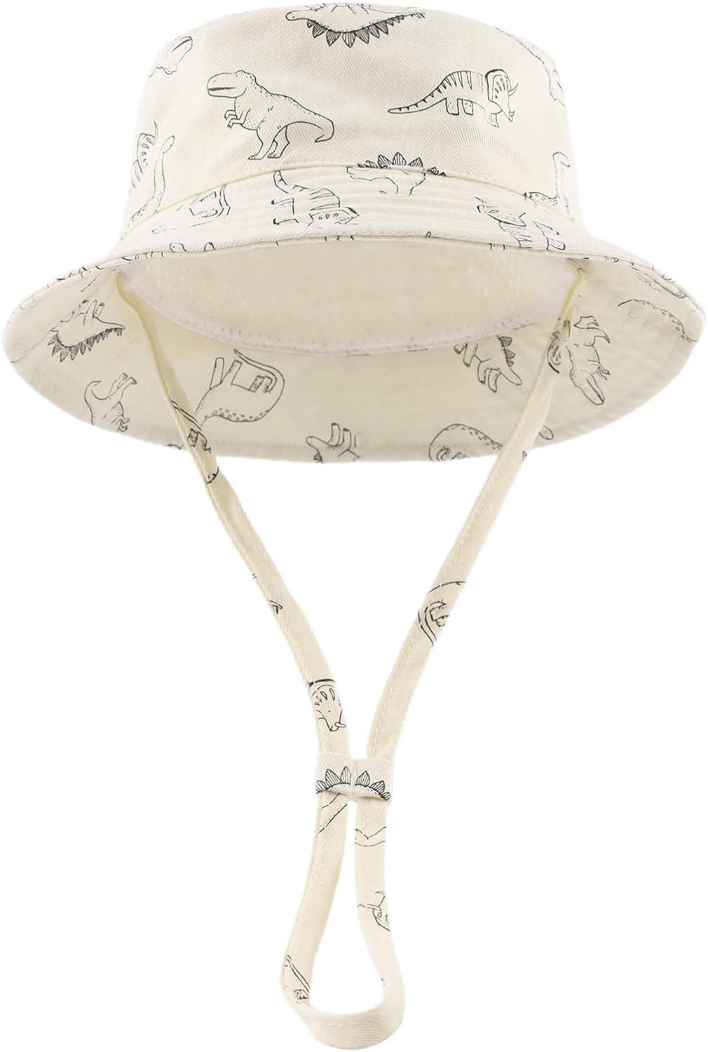 XIAOHAWANG Baby Boy Dinosaur Bucket Hat Summer Infant Toddler