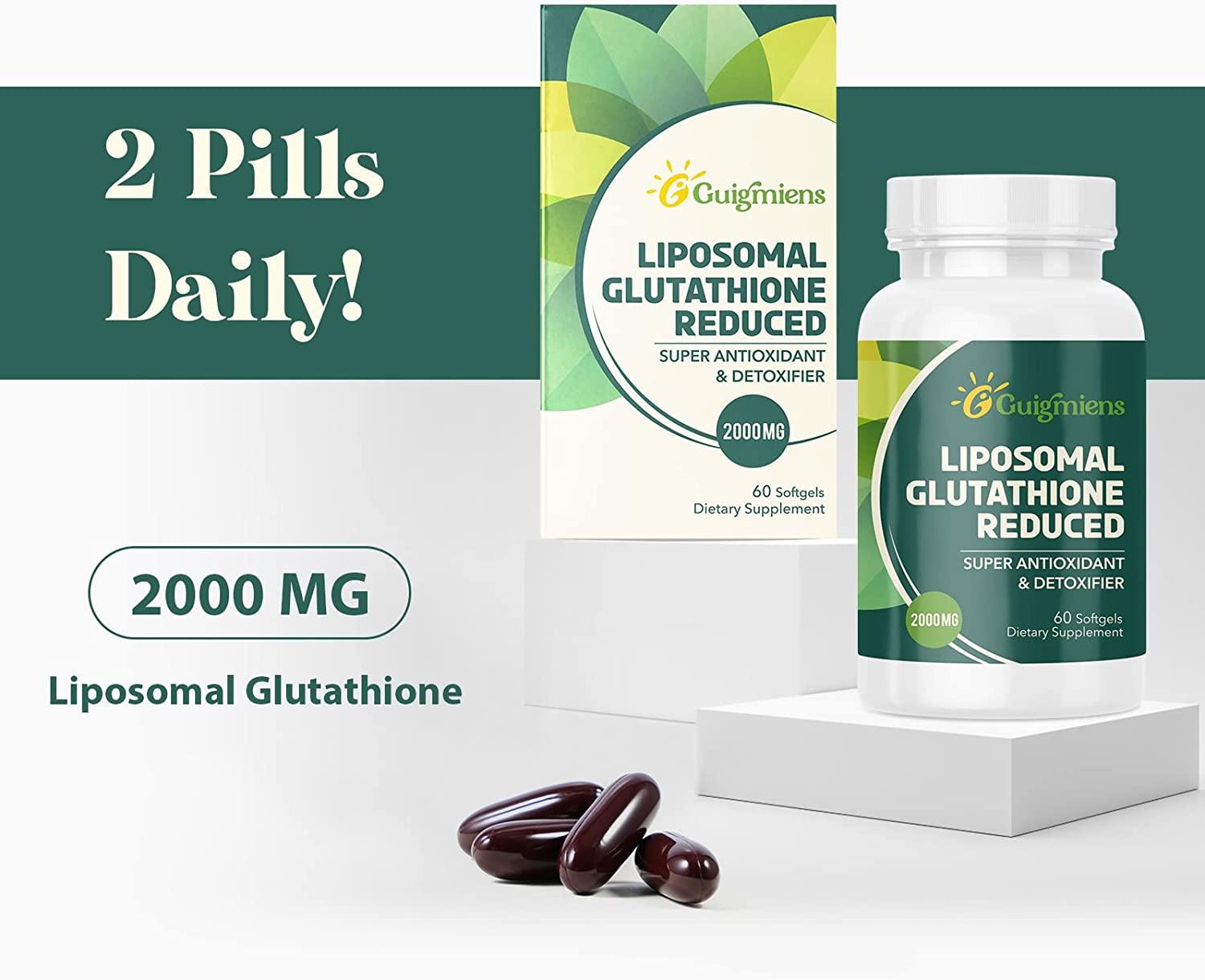 Liposomal Glutathione 2000mg Supplement with Hyaluronic Acid, Collagen  Peptide, & Resveratrol - 10X Absorption for Immune & Anti-Aging Health -  120 Count (Pack of 2) | Buy Now with Express International Delivery |  GoSupps.com