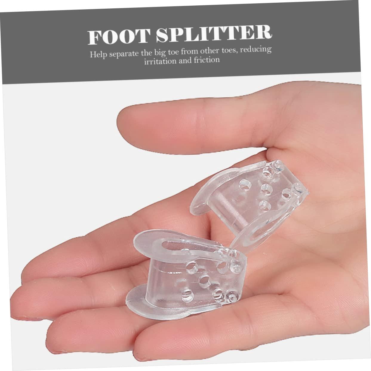 Clear Jel Splitter Silicone Tool Tools for Men Silicone Nail Tools 4 Pairs  Separator Hammer Silicone Spacer Valgus Tool Foot Adjuster Foot Splitters  Tools for Men