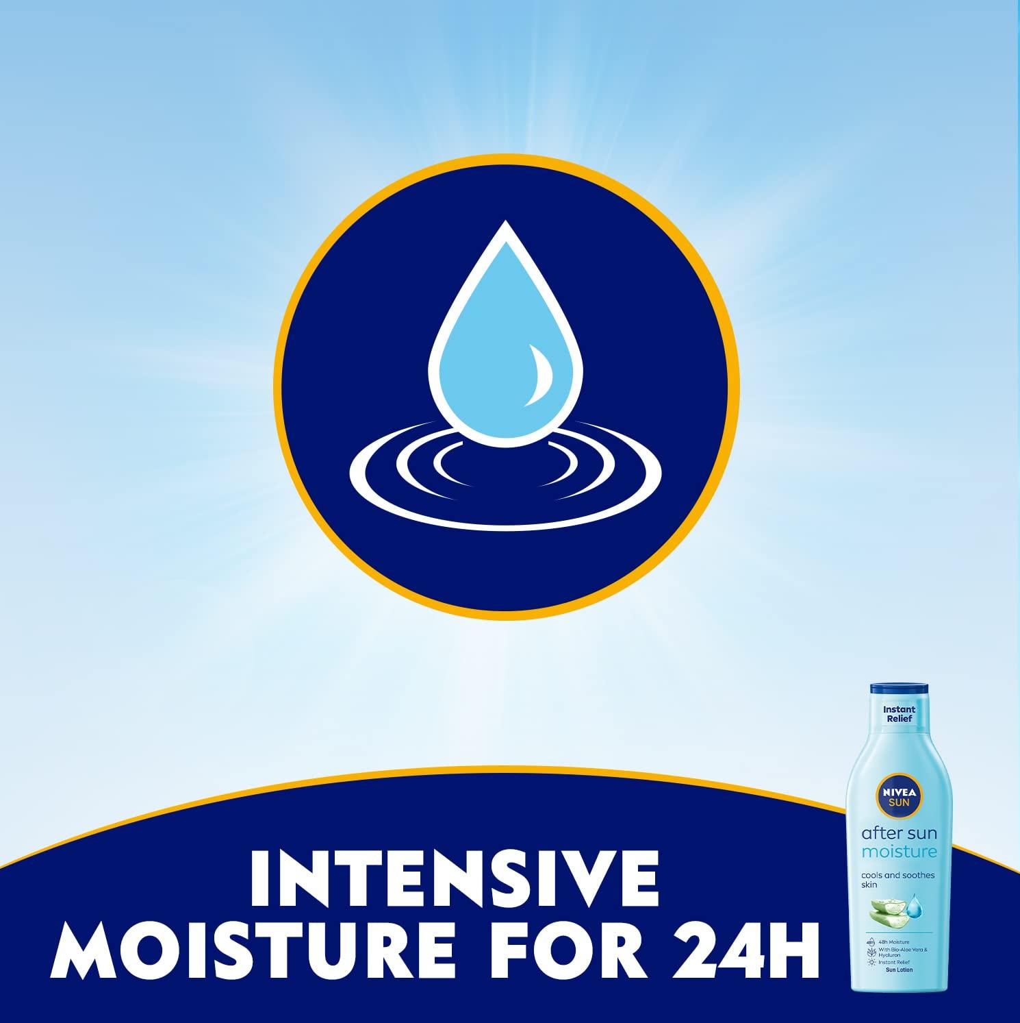 Nivea Sun Moisturising After Sun Lotion With Aloe Vera Silky Skin