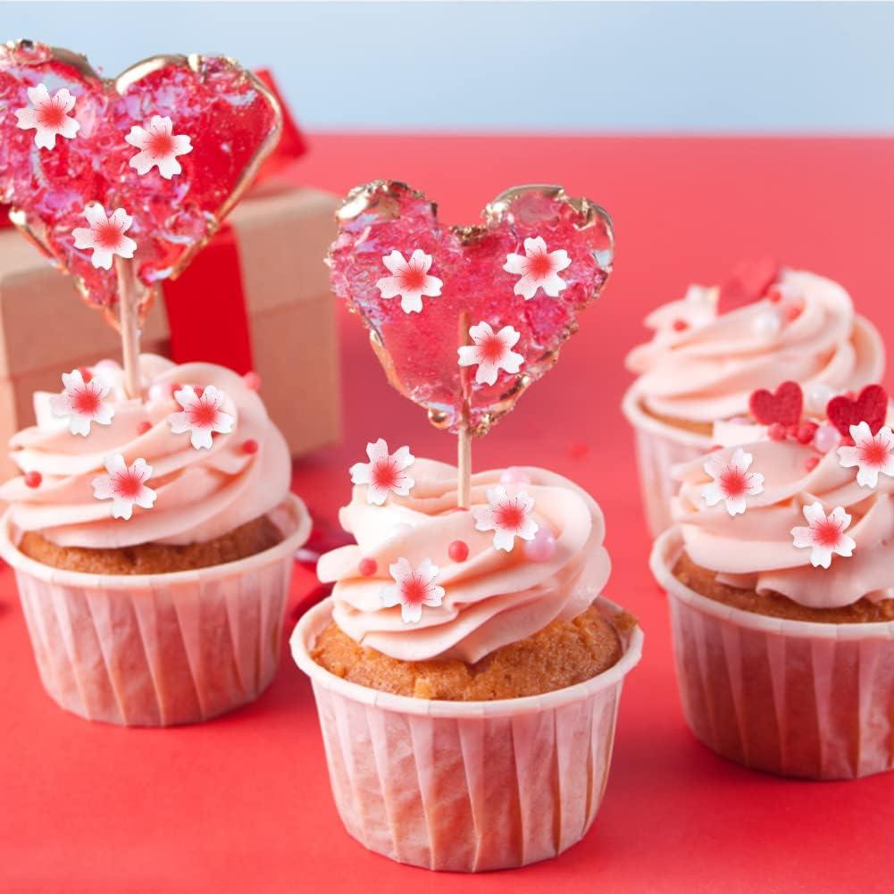 24 Fléchettes Comestible Premium Épaisseur Sucré, Vanille, Décorations En Papier De Riz Pour Cupcakes/décorations