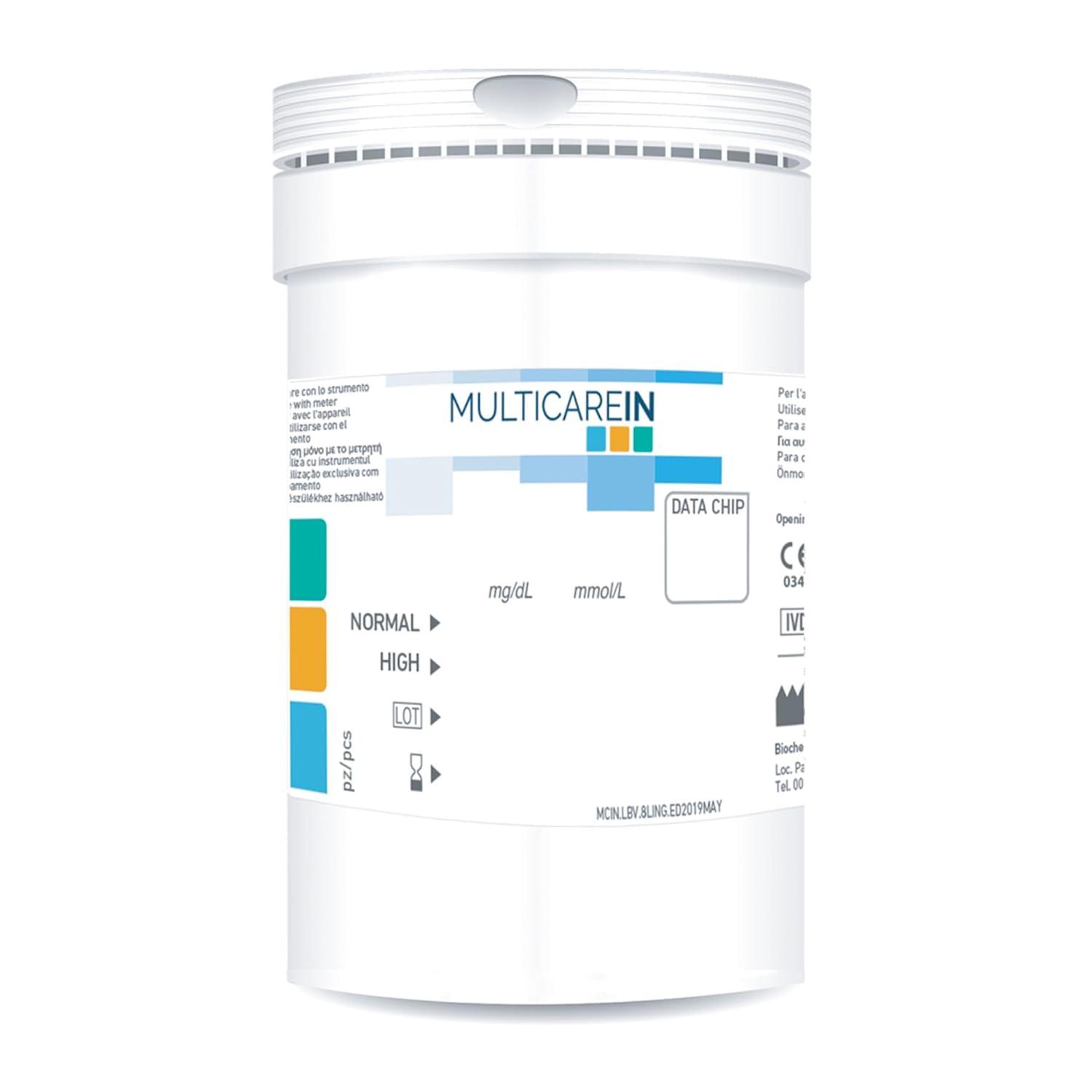 PRIMA Home Test MultiCare InGlucose Electrodes Strips 25 Pack for