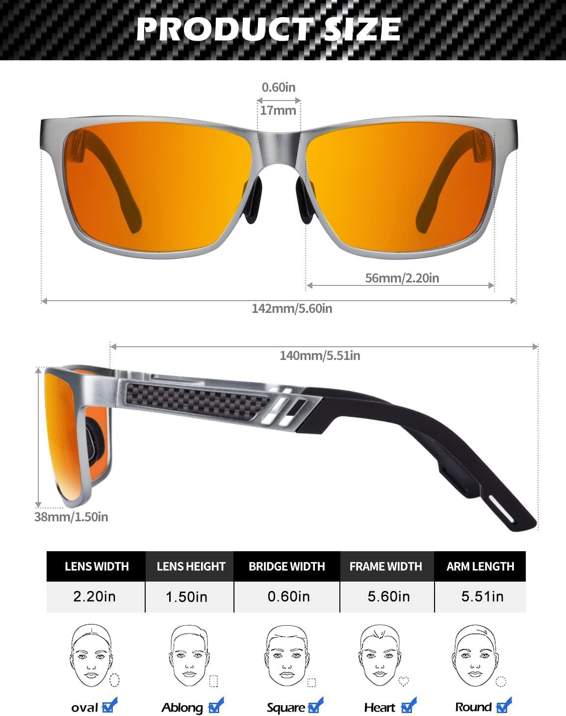 ANYLUV Blue Light Blocking Glasses Gunmetal Frame Orange Lens Anti