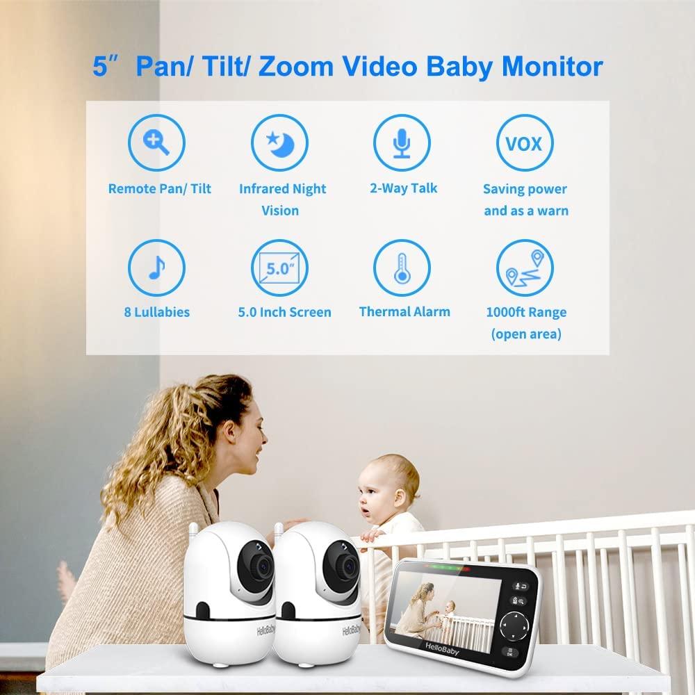 Monitor para bebés Hello Baby HB6550 hellobaby con cámara