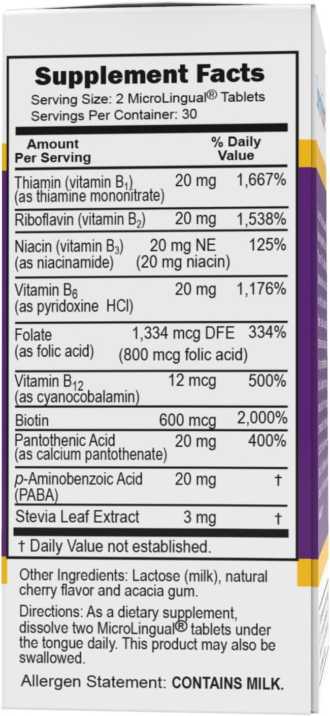 Superior Source B Complex Folic Acid/Biotin (60 Tablets)