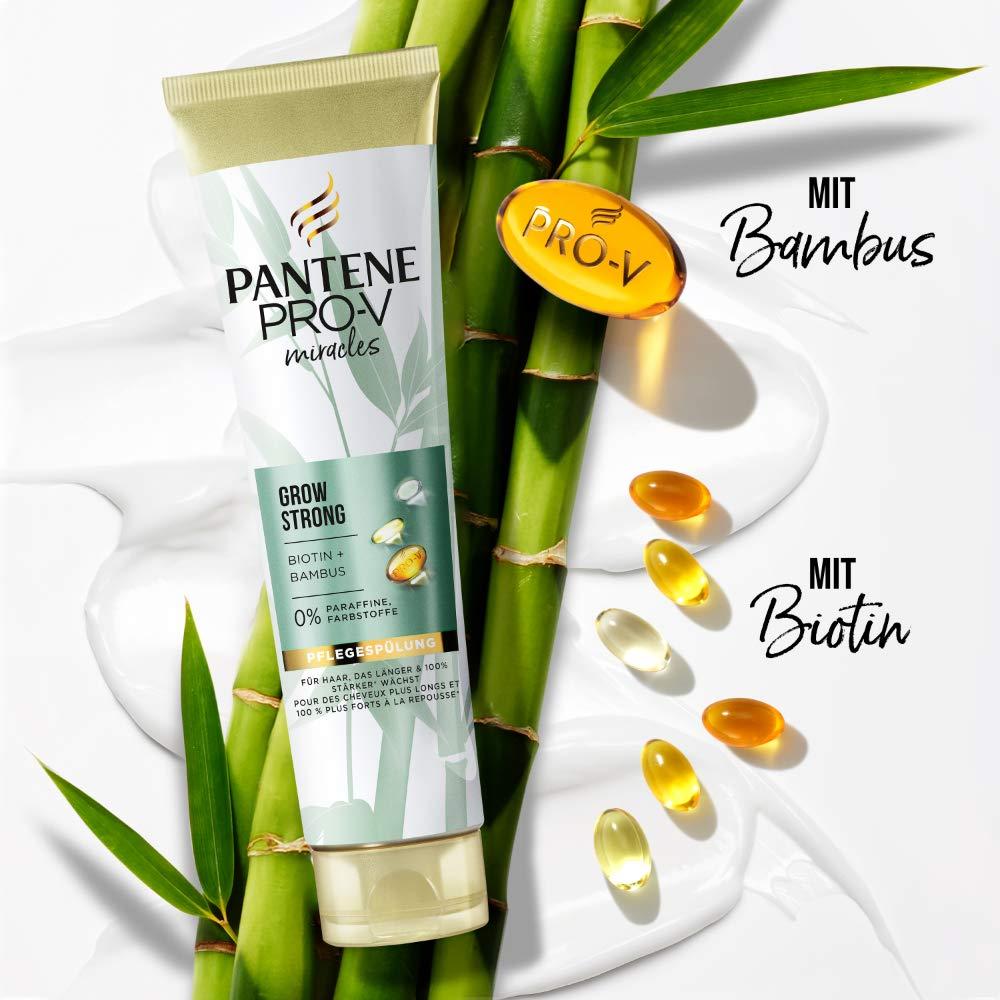 Pantene Pro-V Miracles Grow Strong Rinse (160 ml) | Biotin & Bamboo Hair  Care for Women | Anti-Hair Loss & Hair Restorer