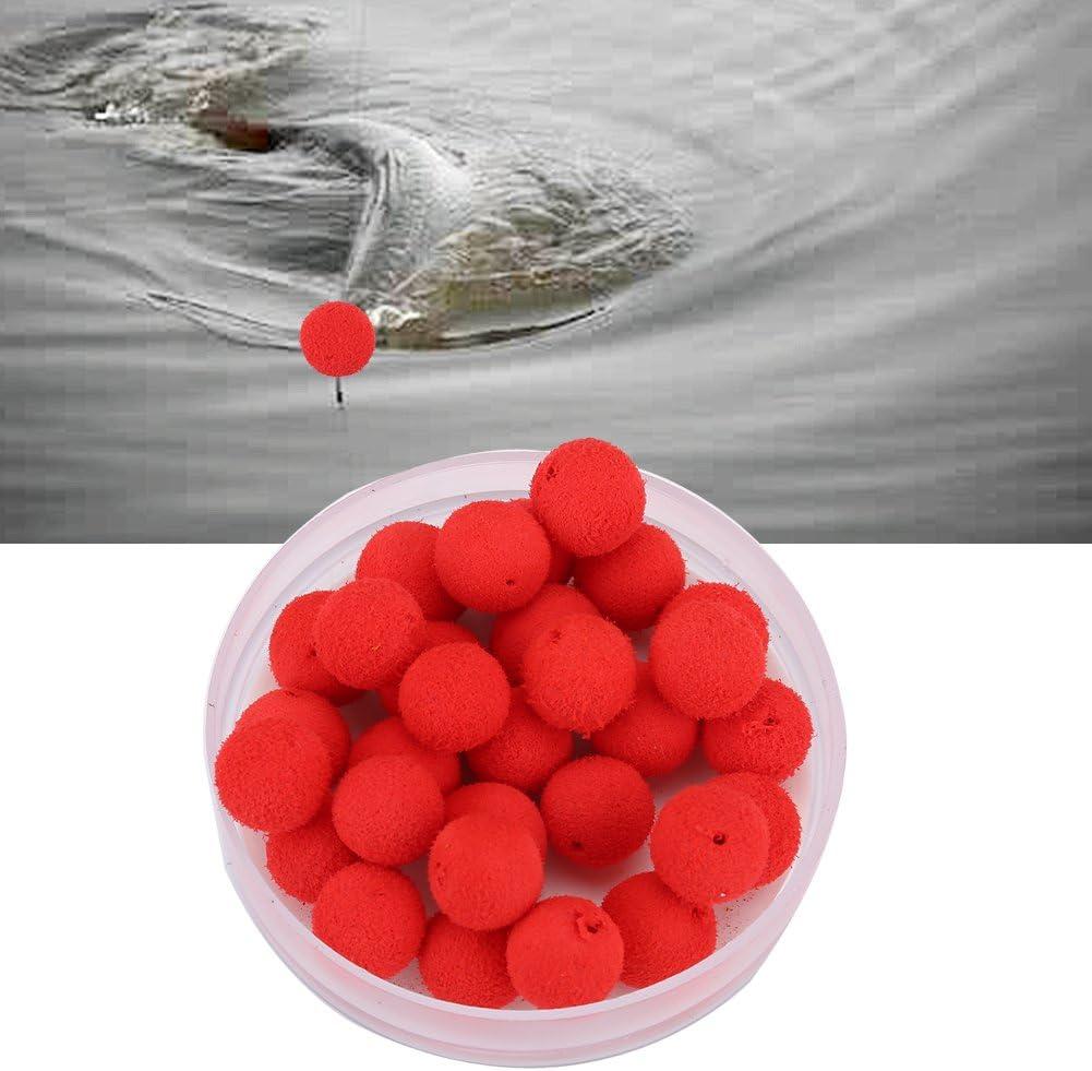 Tbest 30pcs 10/12mm Smell Carp Fishing Bait Foam Pop Up Soft Pellets  Boilies Eggs/Floating Ball Beads Feeder Artificial Carp Baits Lure/Hair Rig  Yellow no flavor 10MM