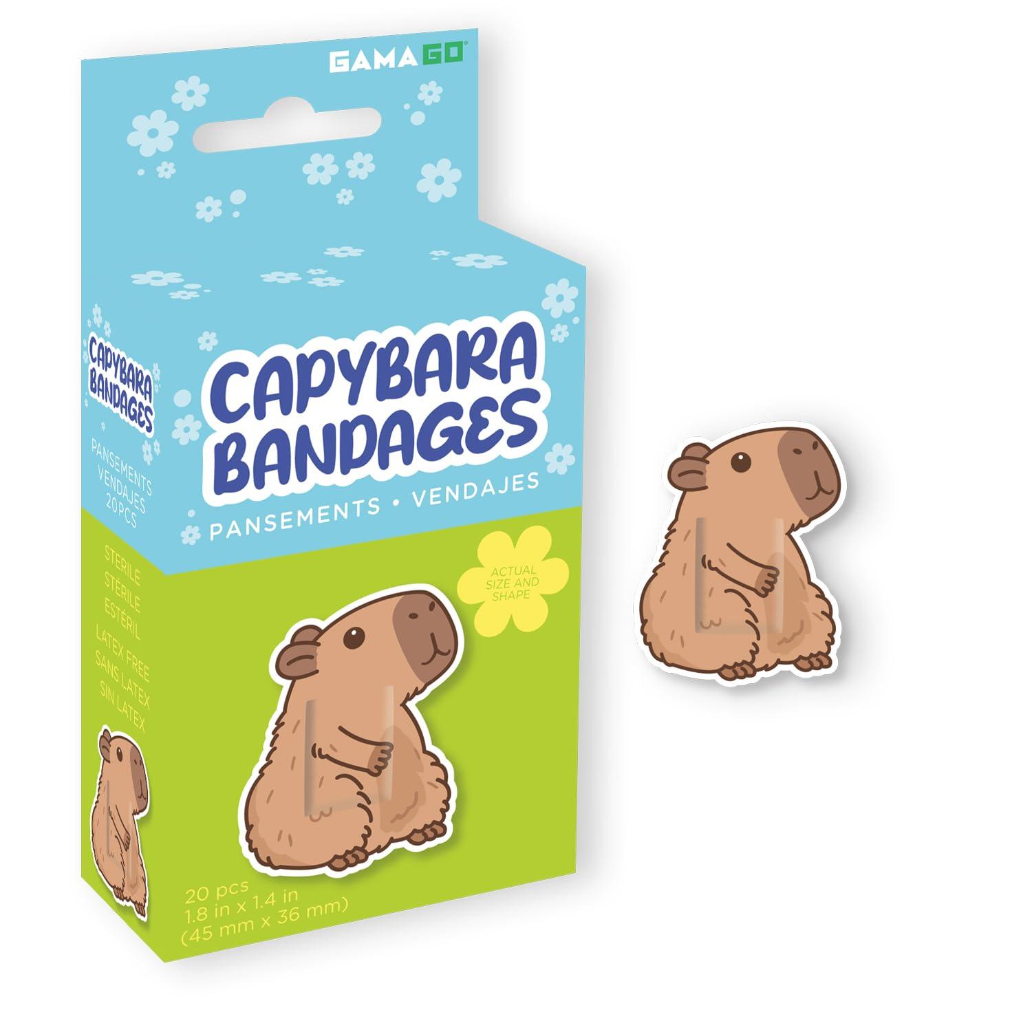 Buy GAMAGO Capybara Shaped Bandages Set of 20 Sterile LatexFree Kids