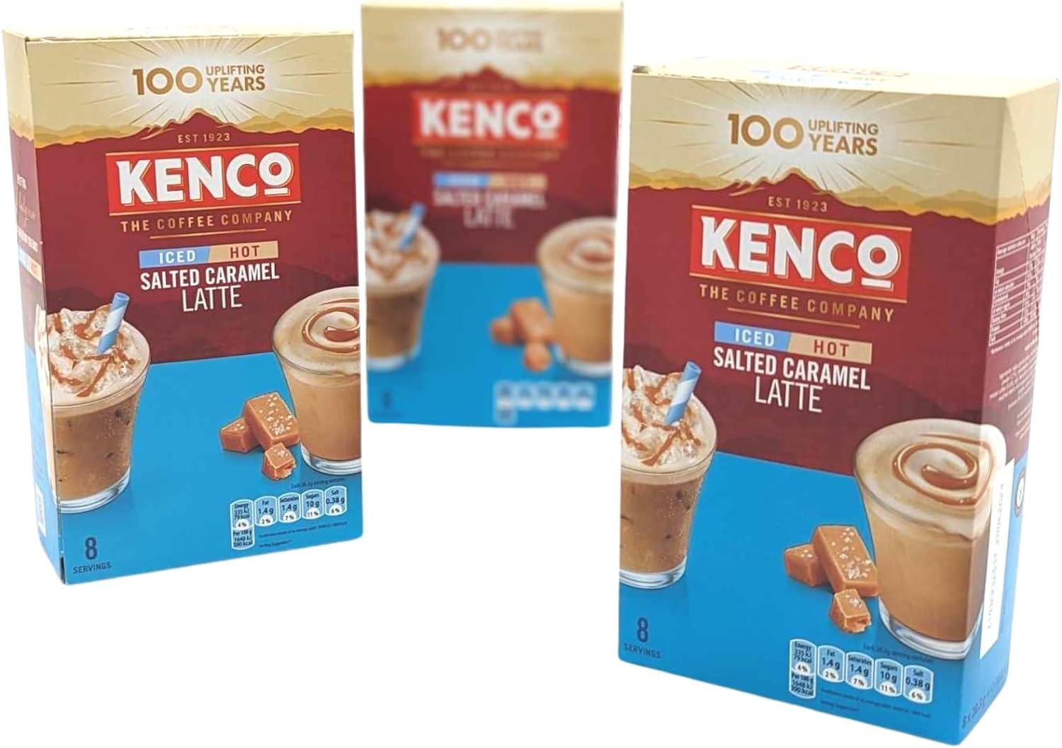 Coffee Multipack With 3x Kenco Salted Caramel Latte Iced/Hot Instant