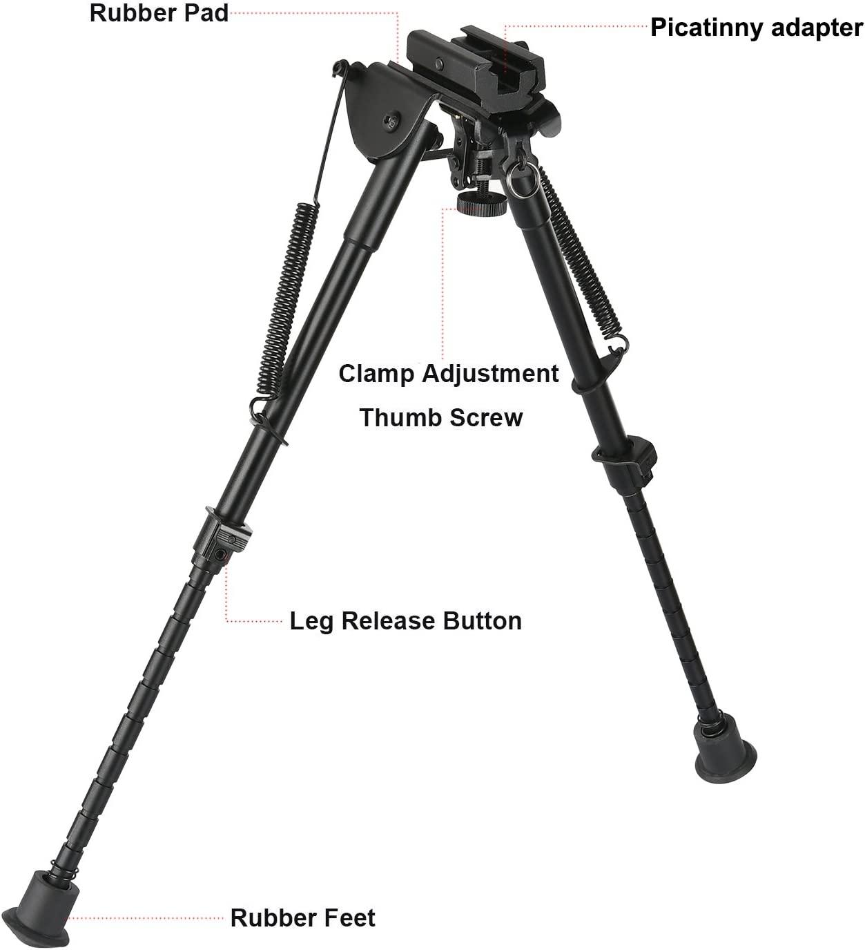 CVLIFE Picatinny Bipod, 913 Inches Rifle Bipod, Bipod for Rifle with