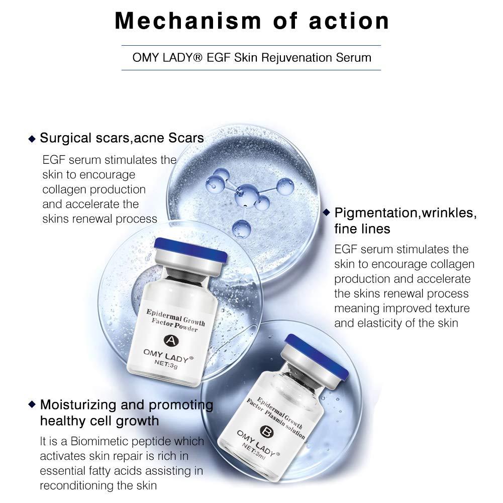 EGF Skin Rejuvenation Serum & Growth Factor Powder Kit Moisturizing, AntiWrinkle