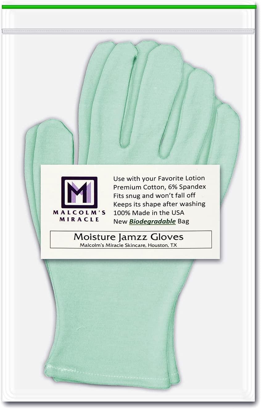 Malcolm's Miracle Moisturizing Gloves Made in The USA Green (Men's XL