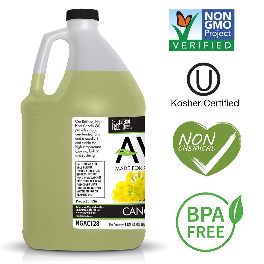 AVO NONGMO Certified Expeller Pressed Canola Oil 1 Gallon