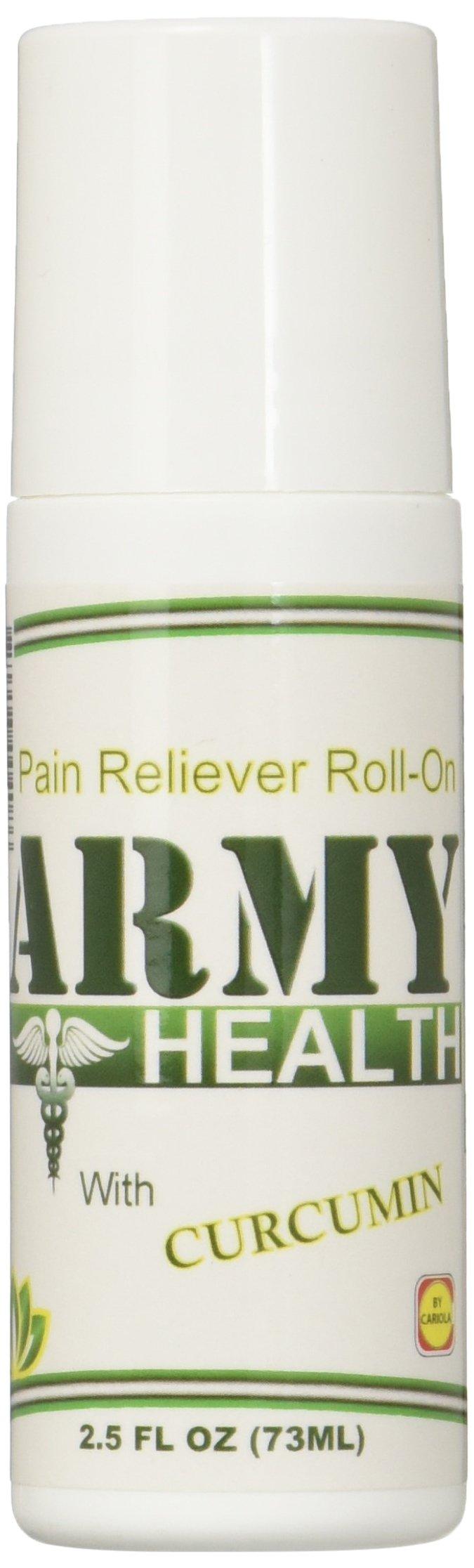 Army Health 100 Natural Turmeric Curcumin Roll On Pain Reliever for