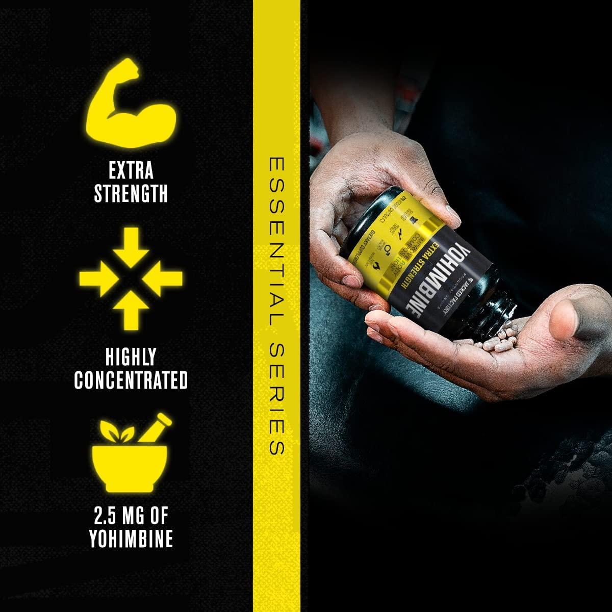 Yohimbine Extra Strength Supplement 2.5mg 270 Capsules for Energy