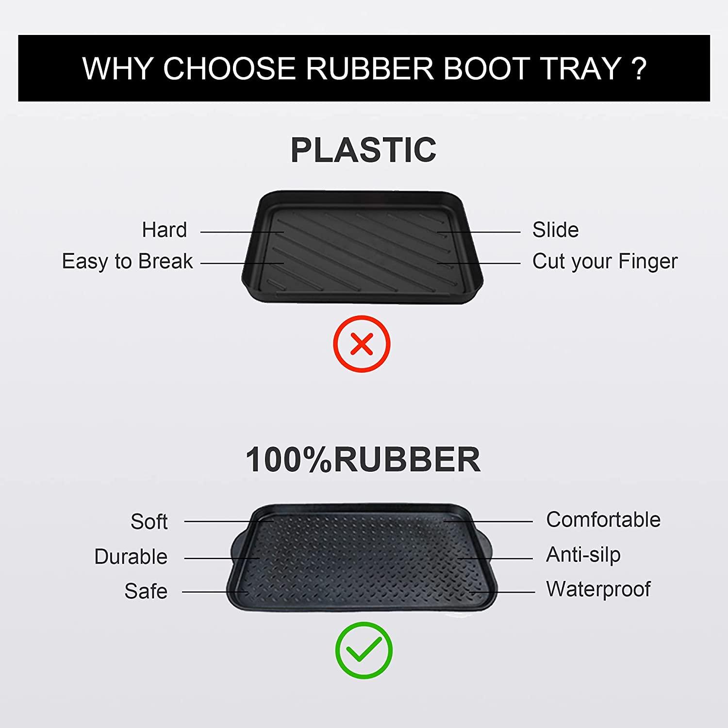 Matace Rollable Rubber Boot Tray Shoe Mat - 16x28, 16x55 —