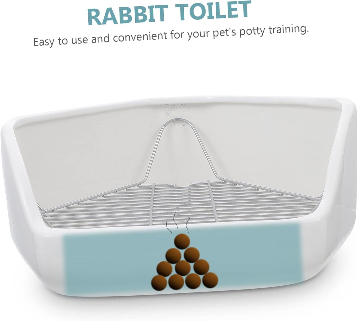 BESPORTBLE Rabbit Toilet Small Animal Potty Tray Guinea Pig Potty