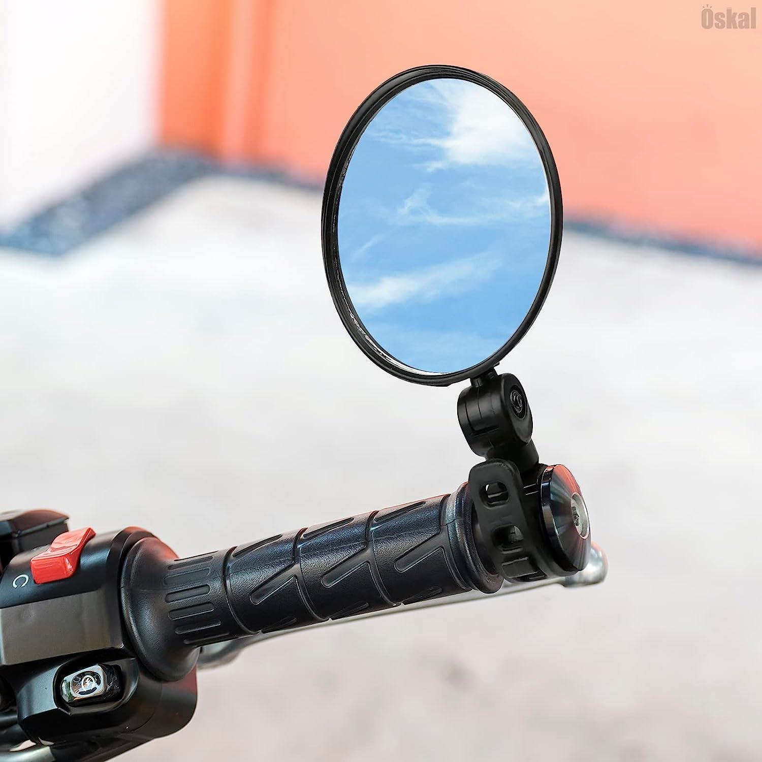 2 Pcs Bike Mirrors for Handlebars - Rear View Mirror Bike Mirrors for Adult  Bikes Mountain Bike Handlebar Mirror - Rotatable Mirrors DIY Fixed Gear Bike  Handlebars Road Convex Mirror Outdoor ksi