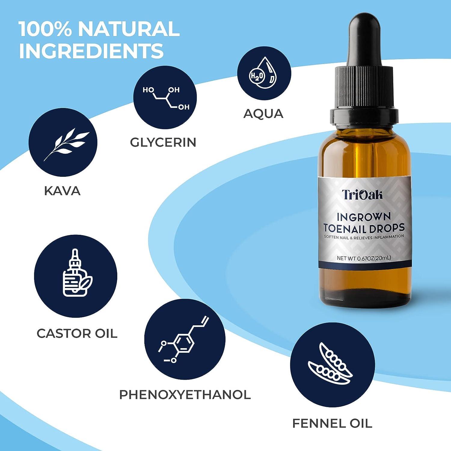 TriOak Ingrown Toenail Drops Ingrown Toenail Removal Kit Ingrown