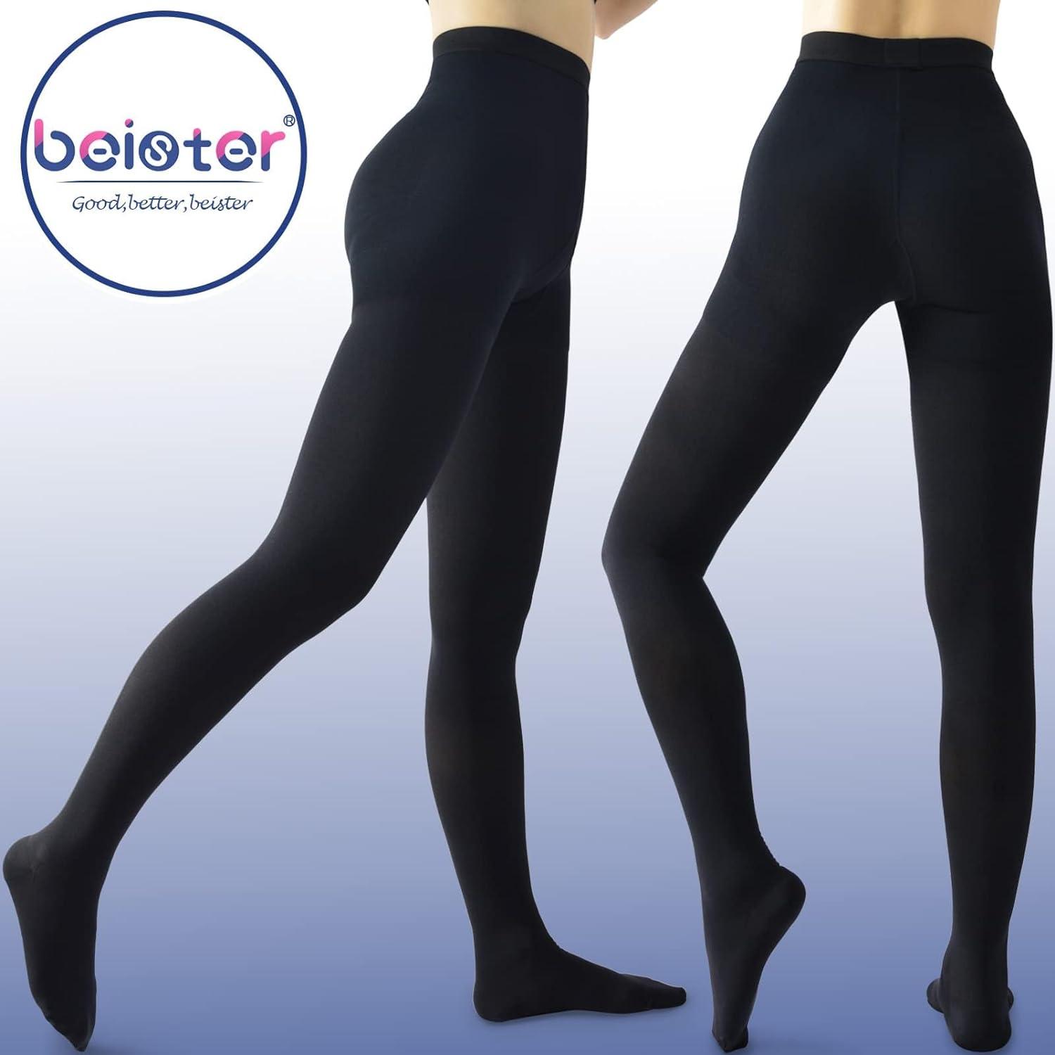 beister Medical Compression Pantyhose for Women & Men Opaque