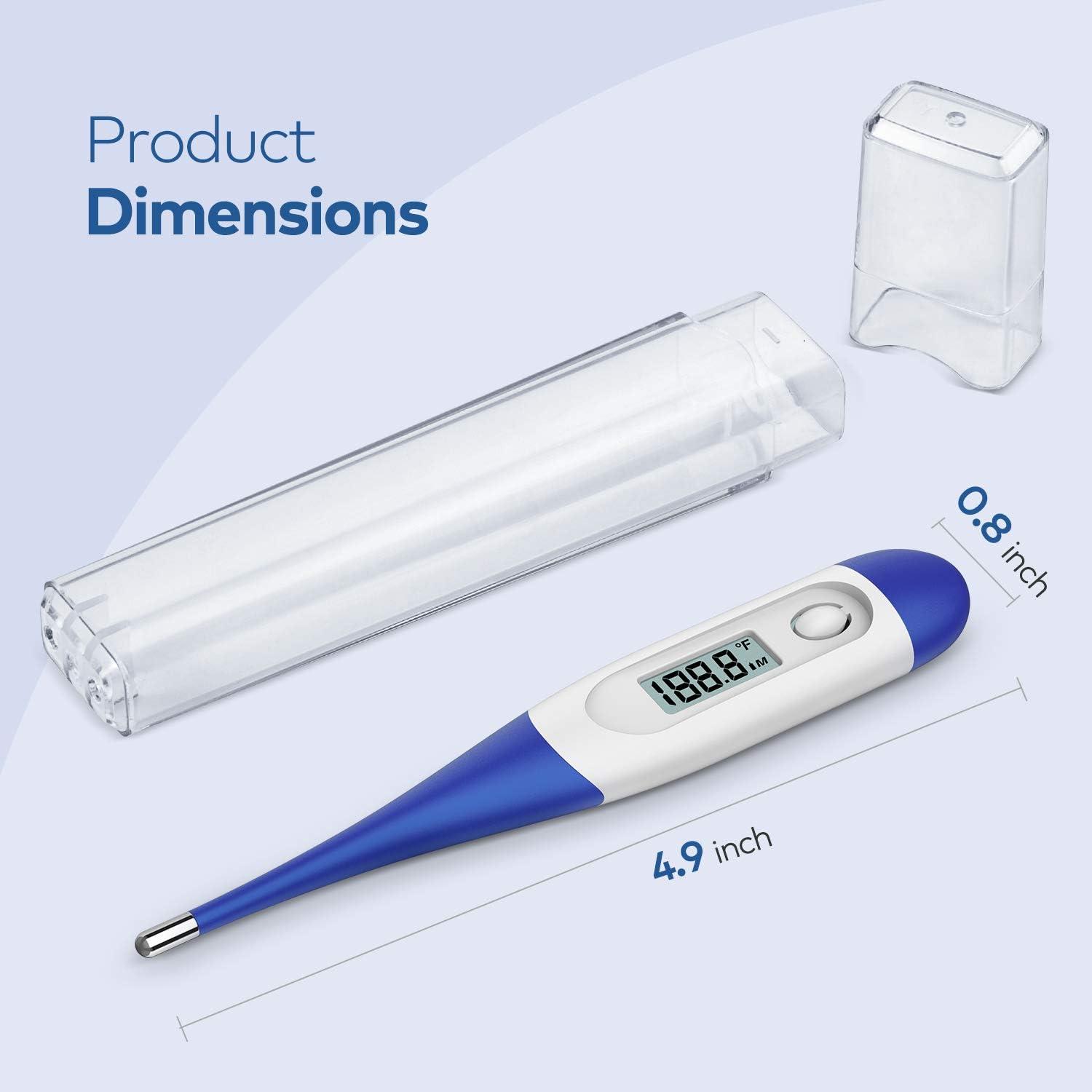 Boncare Thermometer for Adults, Digital Oral Thermometer for Fever with 10  Seconds Fast Reading (Light Blue)