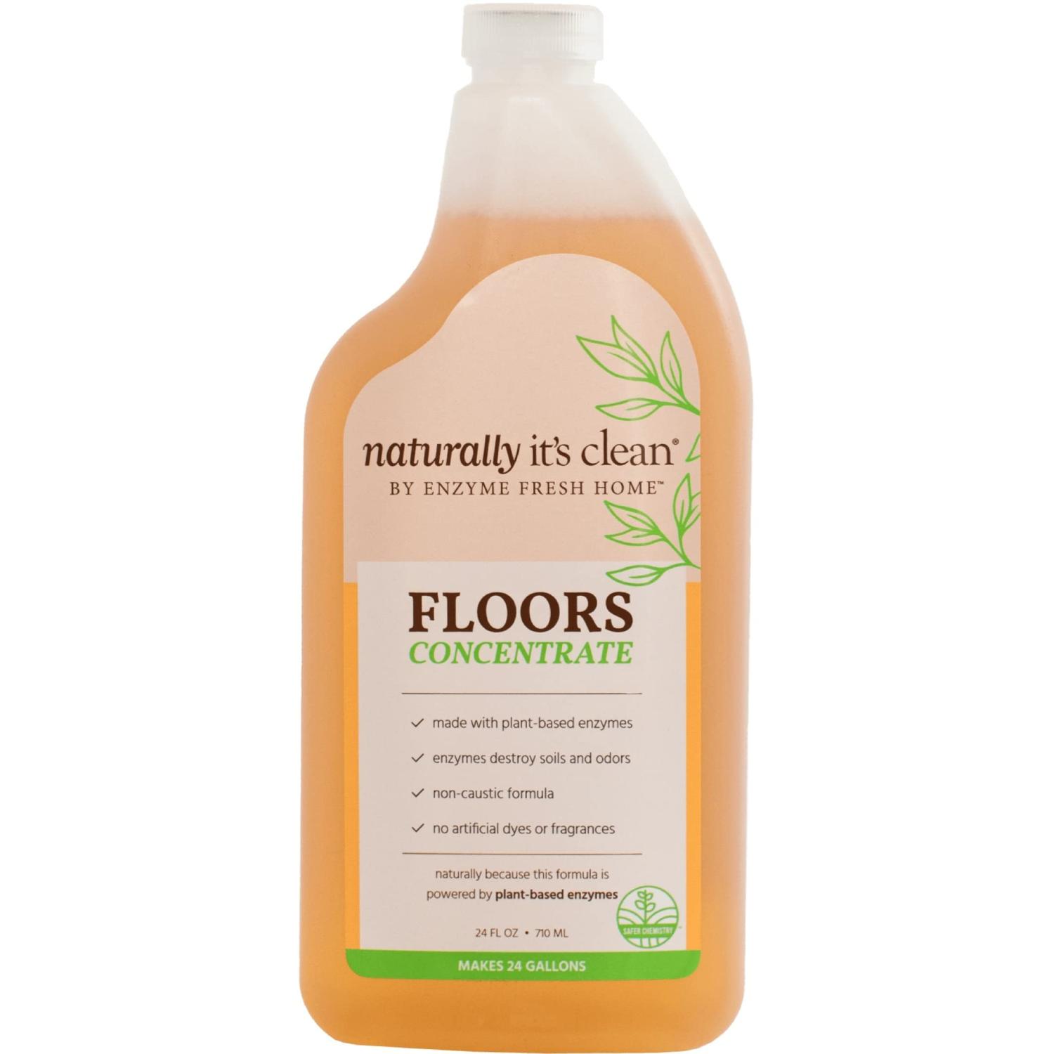 Naturally It's Clean Floor Enzyme Floor Cleaner Safer For Pets and