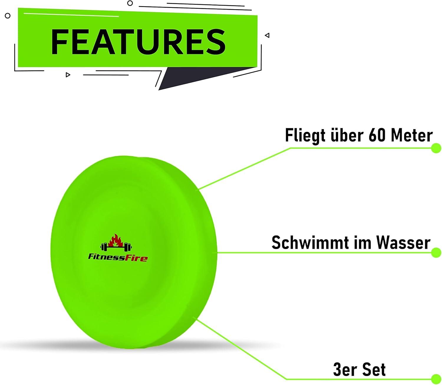 3 Set Mini Frisbee Fly Over 60 Meters Trend Sport & EcoFriendly