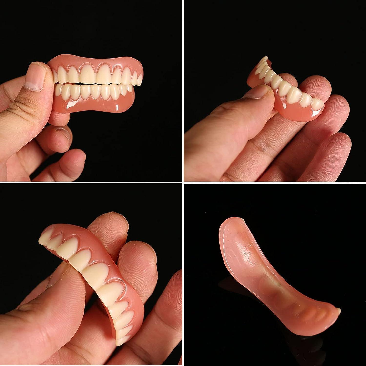 1 Set Do It Yourself Tooth Filling, Teeth Gap Filler for Snap Covering  Missing Teeth Denture Filling Kit Bonding Resin for Teeth 1 Pair