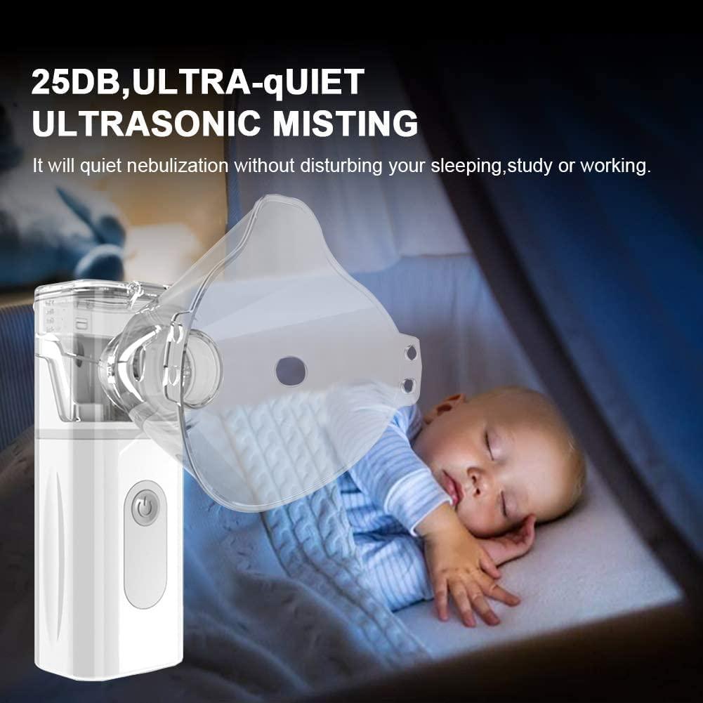 Portable Handheld Mesh Nebulizer for Kids & Adults - Ultrasonic ...