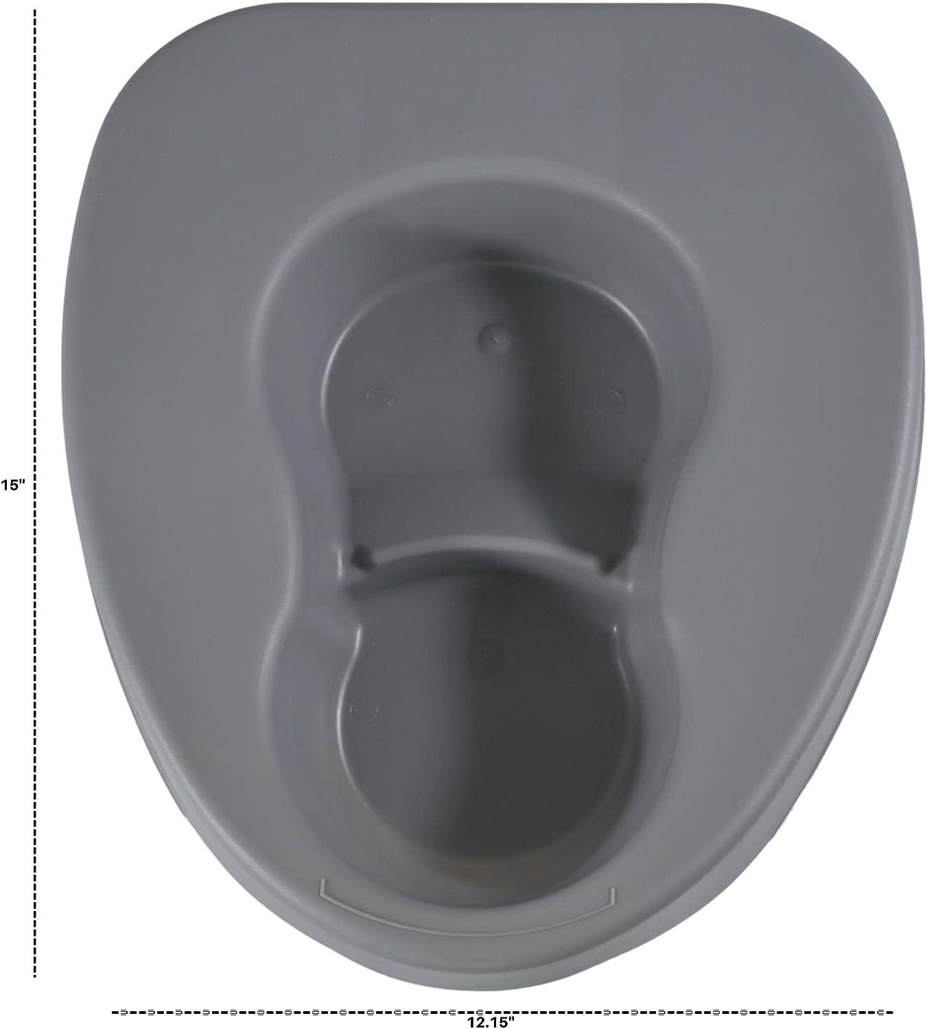 Large Bariatric Bedpan Wide Contoured Stackable Pan Portable & Easy